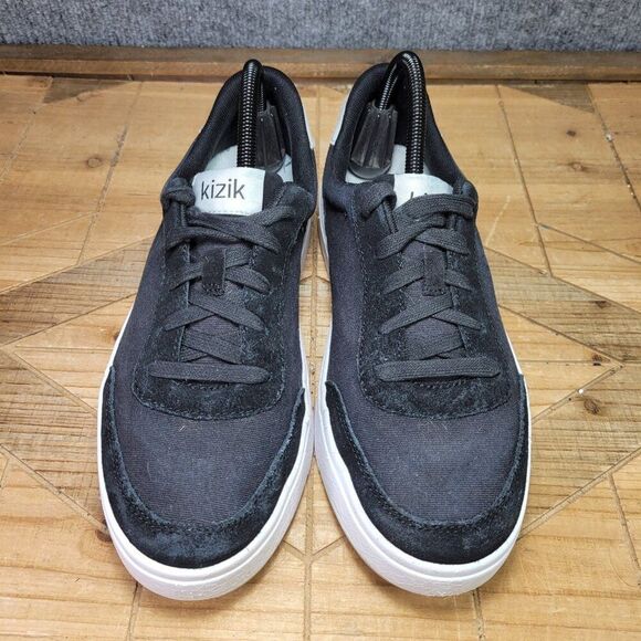 Kizik Prague Black Hands Free Athletic Canvas Sneakers Womens 9.5‎ Wide Mens 8 - Picture 3 of 11